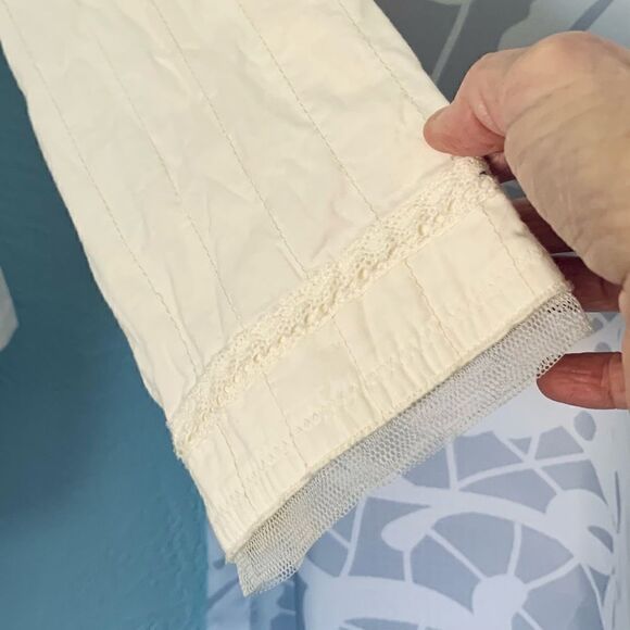 Bandolino Cream Cropped Blazer Jacket Size 10 - Picture 9 of 14